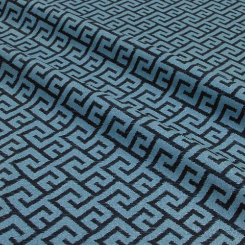 Verhoilukangas Jade Maze Sininen (TXT0233V)